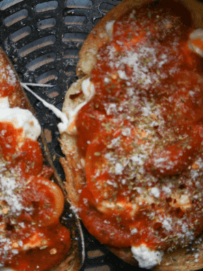 Air Fryer Burrata Pizza