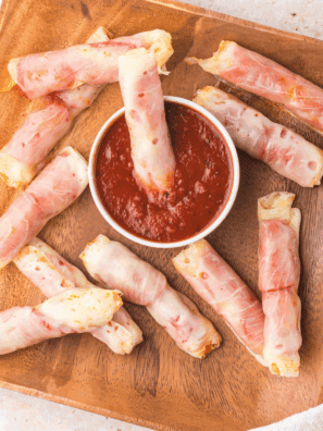 Air Fryer Pepperoni Cheese Crisps