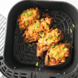 Air Fryer Turkey Chili Smothered Sweet Potatoes