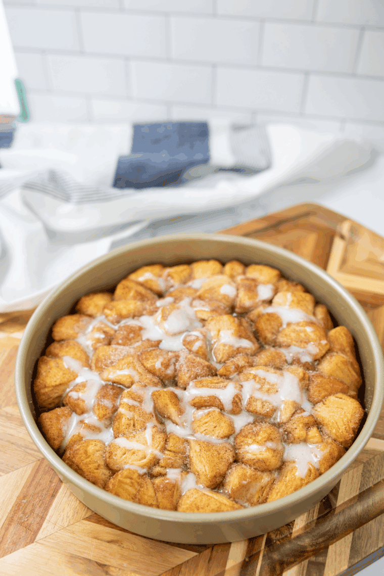 Blackstone Monkey Bread, a gooey, cinnamon-sugar coated treat made on the griddle, perfect for a sweet breakfast or dessert experience.