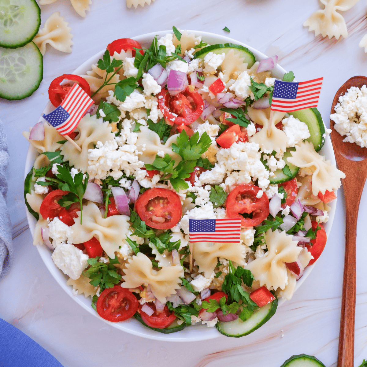 Fourth of July Pasta Salad