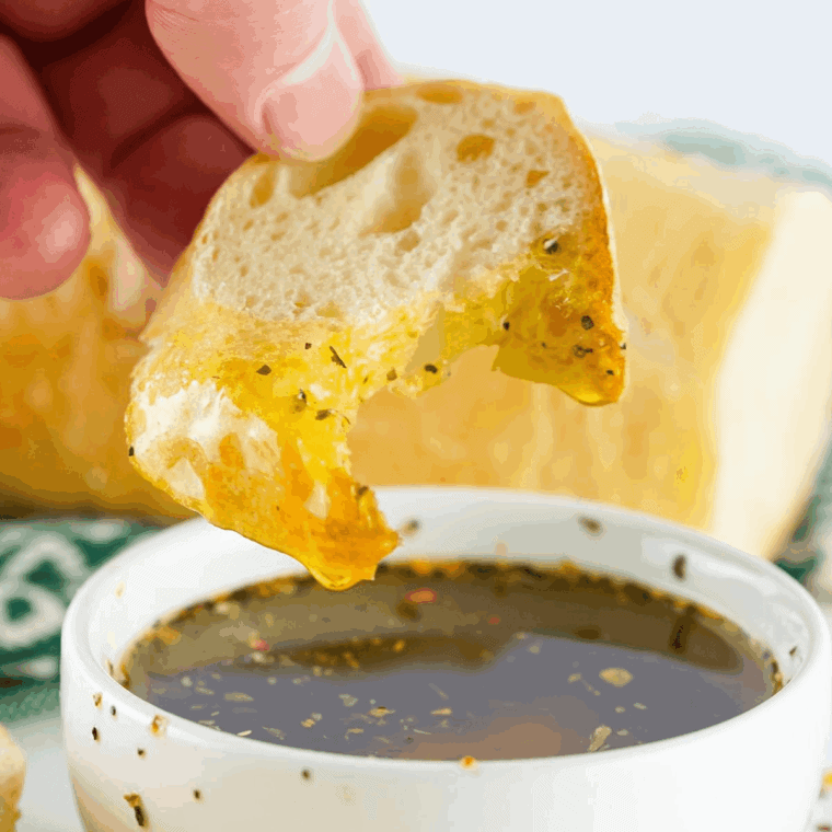 Homemade Subway Vinaigrette served in a bowl, ready to drizzle over sandwiches or salads.