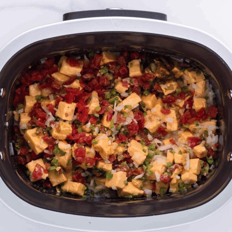 Add all the ingredients to the pan.