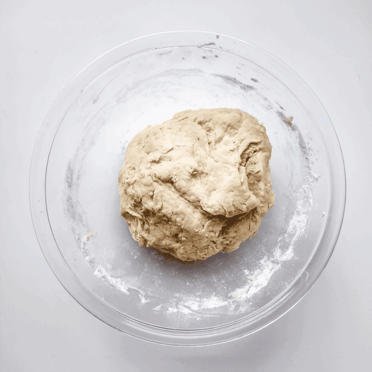 Dominos Pizza Dough Copycat Recipe on kitchen table.