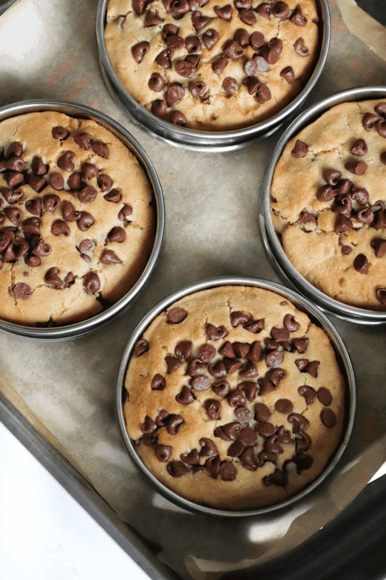 Cooked Hardee Chocolate Chip Cookie Recipe on the baking sheet.