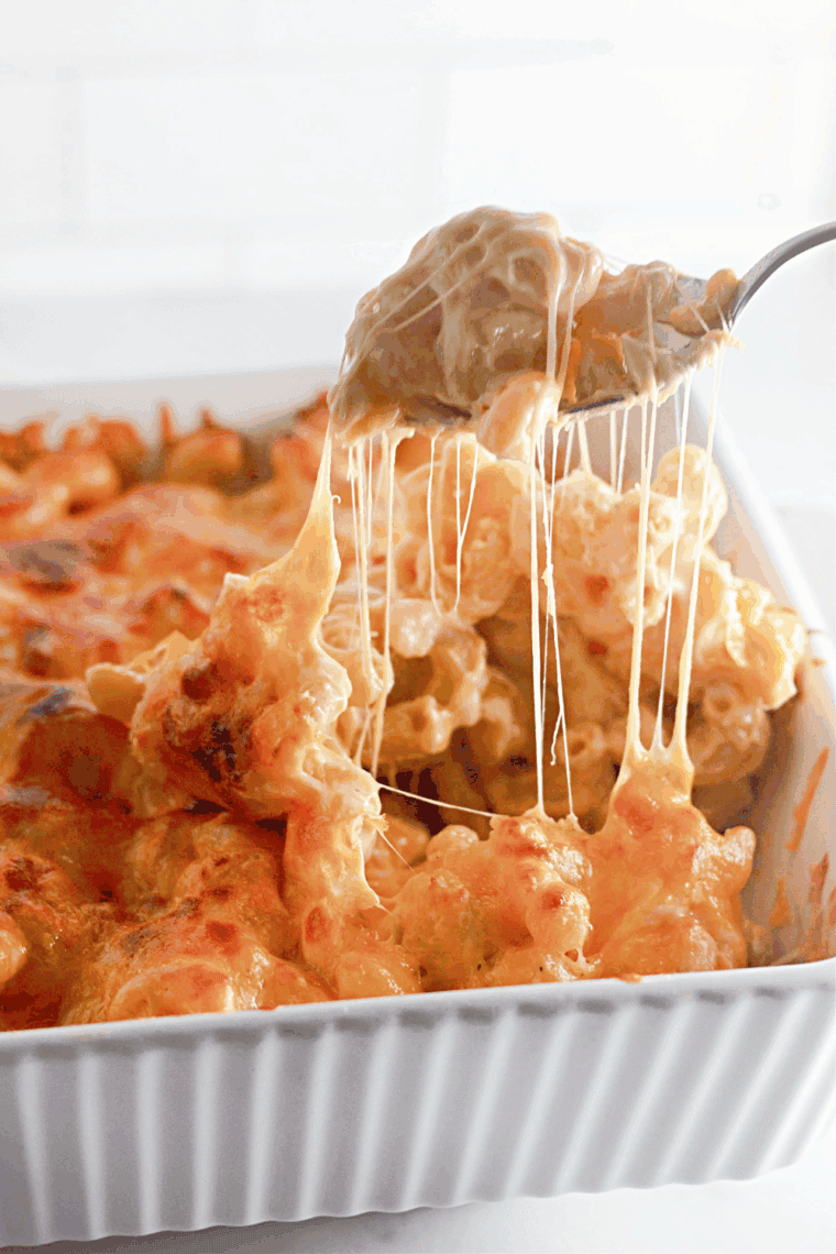 Plate of If you are looking for the best Old-Fashioned Baked Macaroni and Cheese