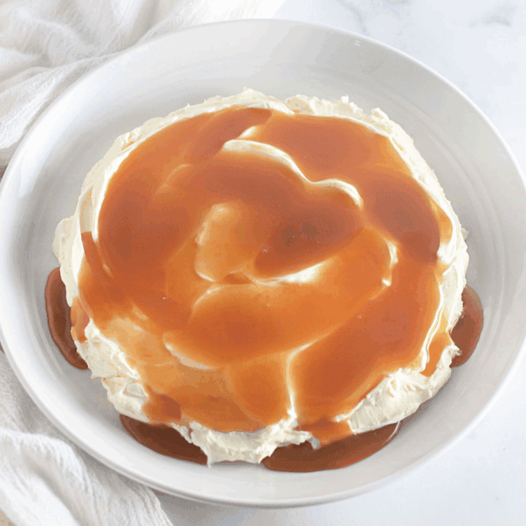 A plate of toffee apples dipped in a clean white plate.