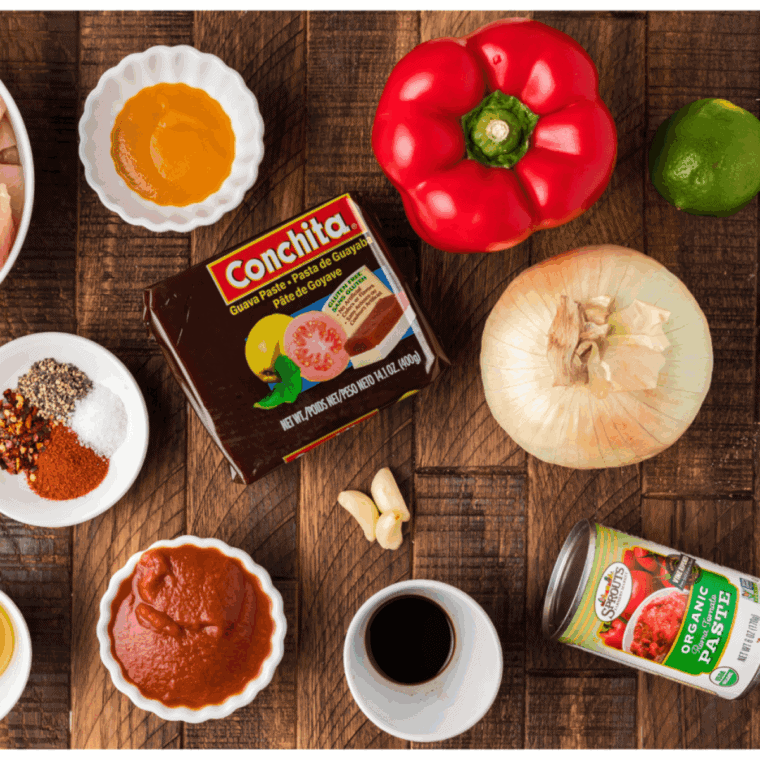 Ingredients needed for Arby’s Red Ranch Sauce on kitchen table.