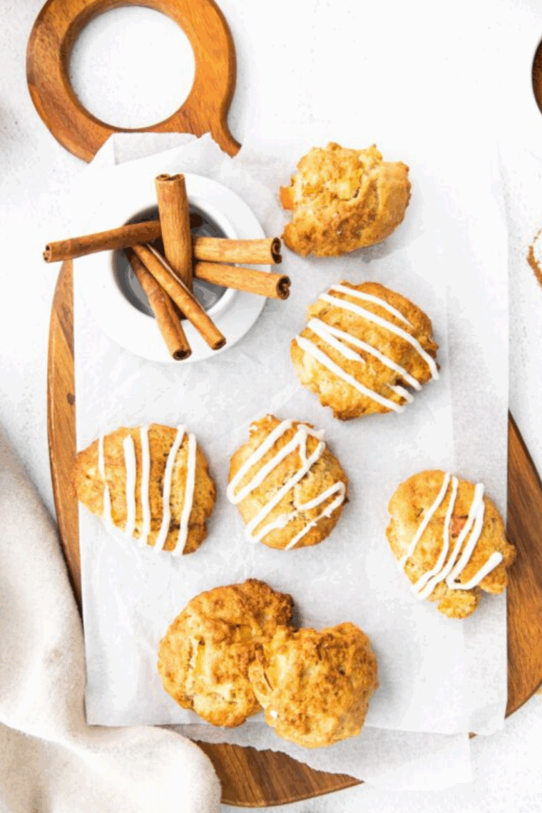 Crispy homemade sourdough apple fritters with chunks of apple and a golden brown crust