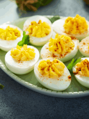 Delicious and easy Gluten-Free Deviled Eggs! Perfect for parties, holidays, and brunch, these creamy, flavorful deviled eggs are safe for celiac and gluten-sensitive diets.