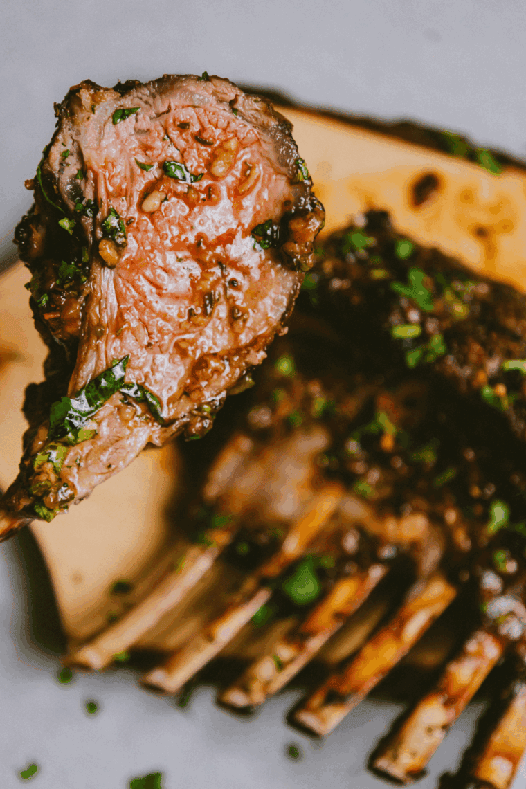 Juicy Traeger lamb chops with garlic, rosemary, and herbs