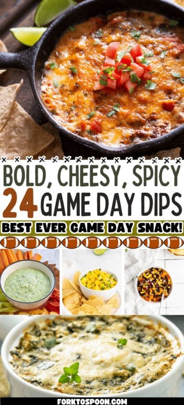 24 Game Day dips for Football Season