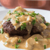 Enjoy the classic comfort of Bob Evans right at home with this Mushroom and Onion Chopped Steak recipe. Tender, juicy beef patties are topped with savory sautéed mushrooms and onions and smothered in rich, flavorful gravy. This easy-to-make dish is perfect for weeknight dinners or any time you’re craving a hearty, family-friendly meal that delivers all the warmth and flavor of a homemade favorite.
