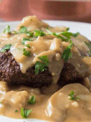 Enjoy the classic comfort of Bob Evans right at home with this Mushroom and Onion Chopped Steak recipe. Tender, juicy beef patties are topped with savory sautéed mushrooms and onions and smothered in rich, flavorful gravy. This easy-to-make dish is perfect for weeknight dinners or any time you’re craving a hearty, family-friendly meal that delivers all the warmth and flavor of a homemade favorite.