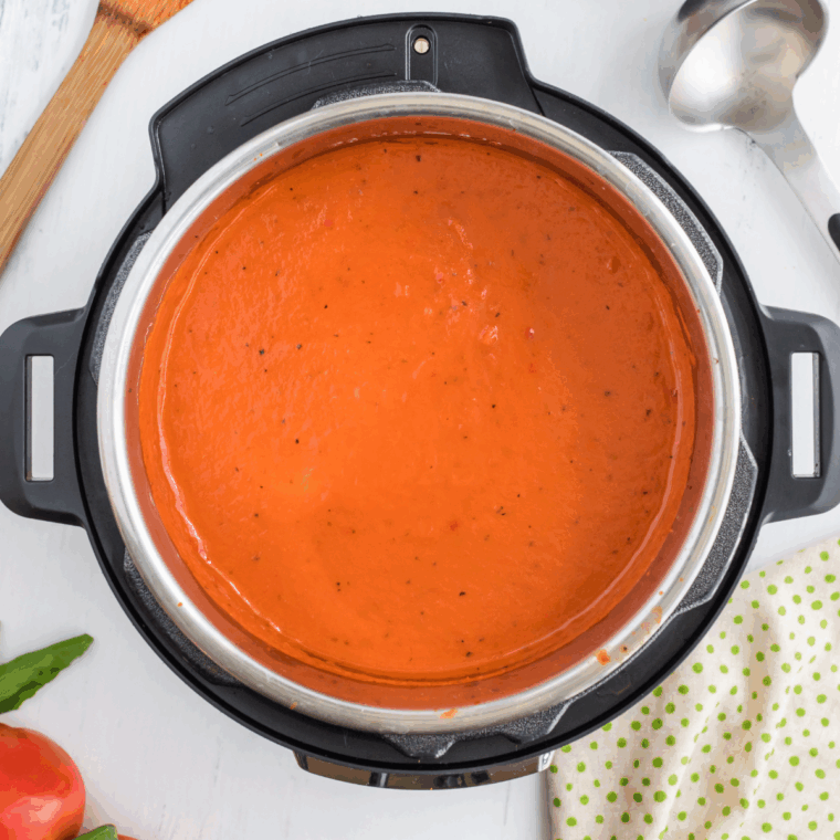 Copycat Jason's Deli Tomato Soup in the Instant Pot.