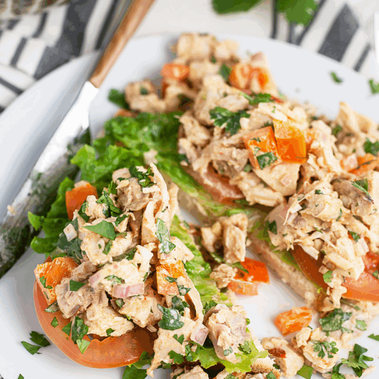 Bob Evans Colonial Seasoning Mimic Recipe Drizzled on Chicken Salad.