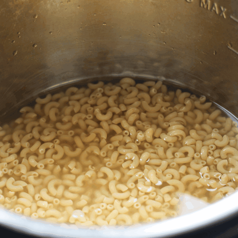 Place macaroni into the Instant Pot.