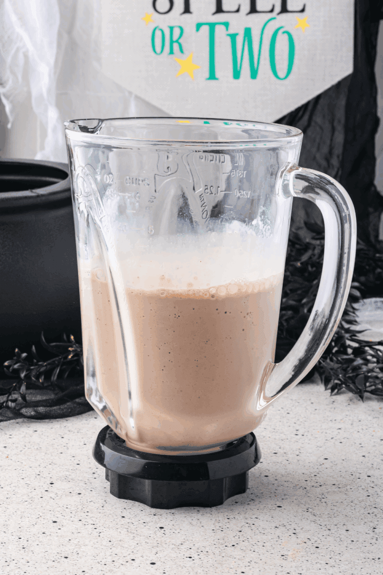 Hocus Pocus Milkshakes in blender.