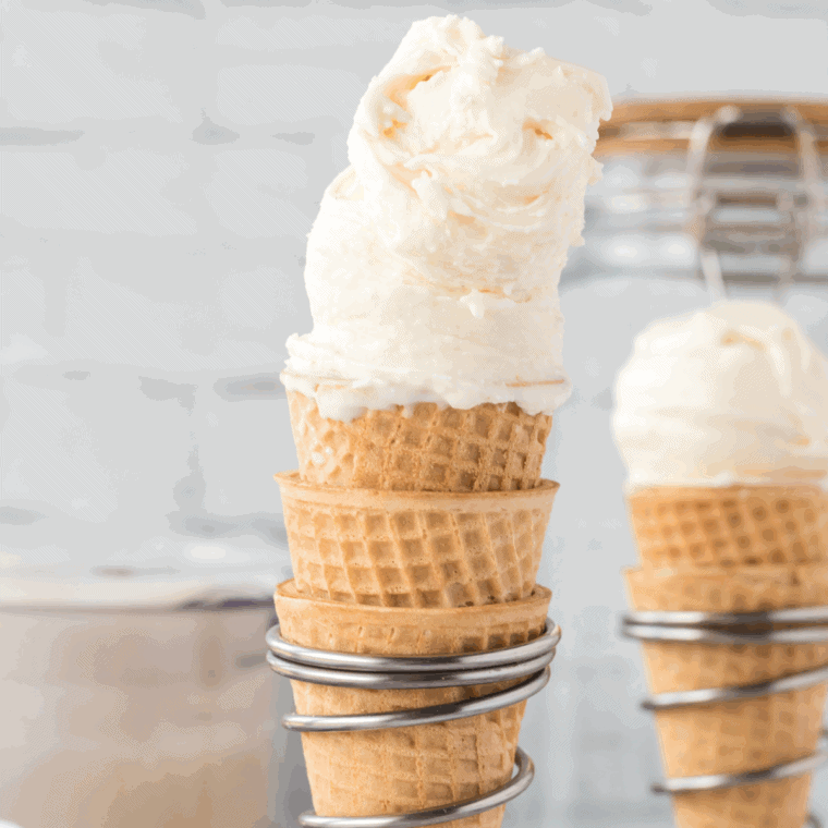 Homemade Dairy Queen-style ice cream made in the Ninja Creami with candy mix-ins