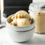 "Ninja Creami non-dairy Jamoca chip ice cream in a bowl"
