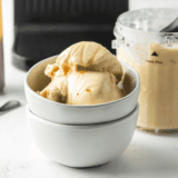"Ninja Creami non-dairy Jamoca chip ice cream in a bowl"