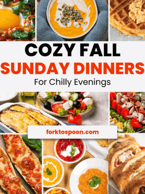 Cozy Fall Sunday Dinner Ideas for Lazy Weekend Meals (the best fall comfort foods for families!)