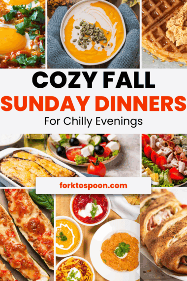 Cozy Fall Sunday Dinner Ideas for Lazy Weekend Meals (the best fall comfort foods for families!)