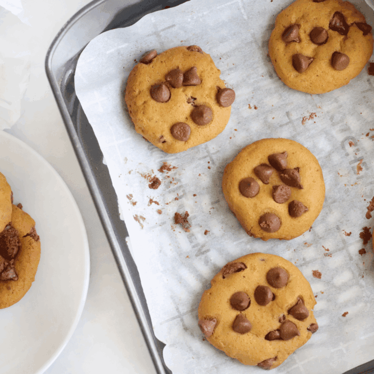 Freshly baked copycat Tim Hortons peanut butter cookies on a cooling rack.