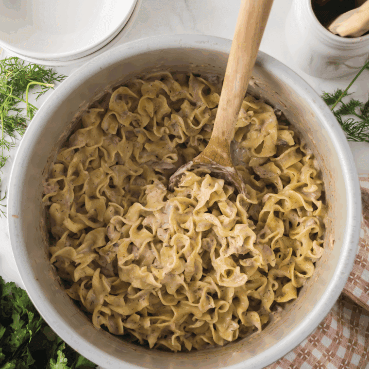Baked Barefoot Contessa tuna casserole with pasta, creamy sauce, and golden breadcrumb topping in a white dish.