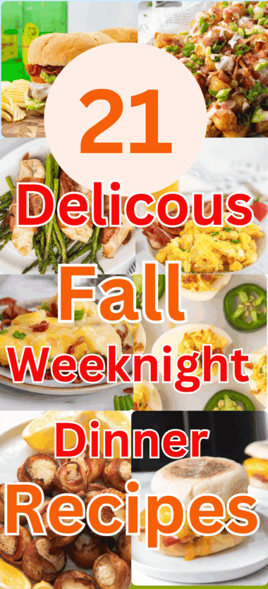 21 Delicious Fall Weeknight Dinner Recipes for Busy Nights