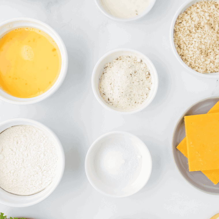 Ingredients needed for Easy Cheesecake Factory Ranch Dressing Recipe on kitchen table.