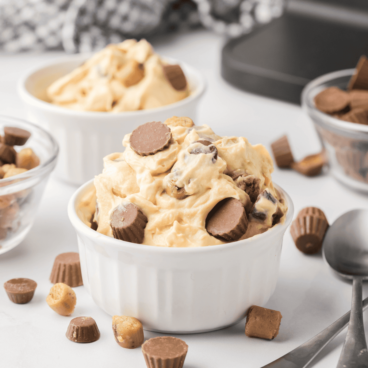 Easy Ninja Creami Chocolate Peanut Butter Ice Cream - Fork To Spoon
