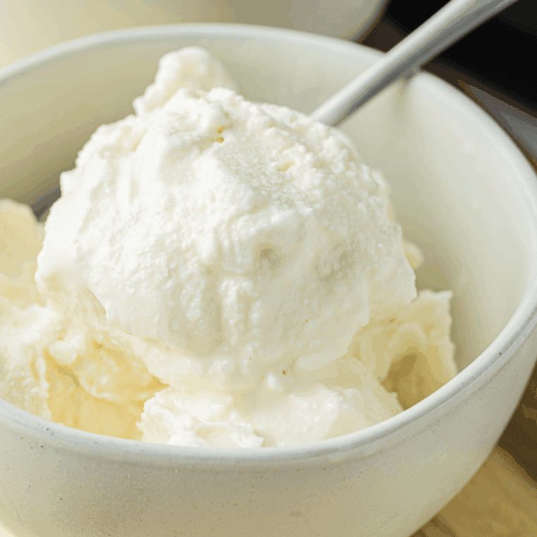 Creamy Ninja Creami Lemon Ice Cream served in a bowl with lemon zest and fresh lemon slices.
