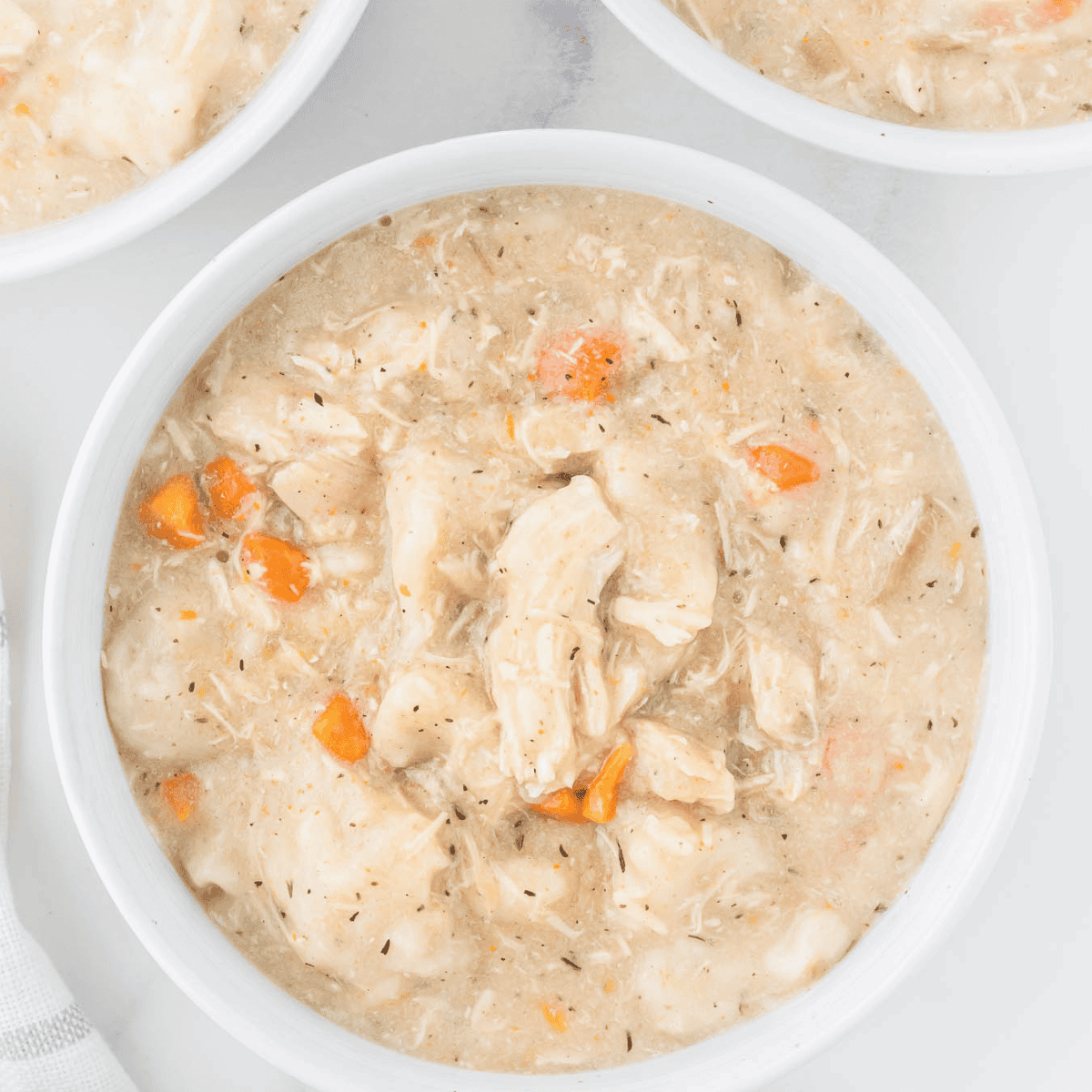 Easy Slow Cooker Chicken and Dumplings