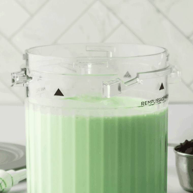 Freeze the ice cream base in the pint container for 24 hours until completely solid.”