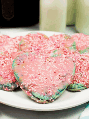 Air Fryer Heart Shaped Valentine’s Day Pop Tarts