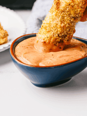 Creamy copycat Wendy’s signature sauce in a small dipping bowl