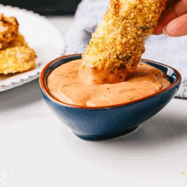 Creamy copycat Wendy’s signature sauce in a small dipping bowl