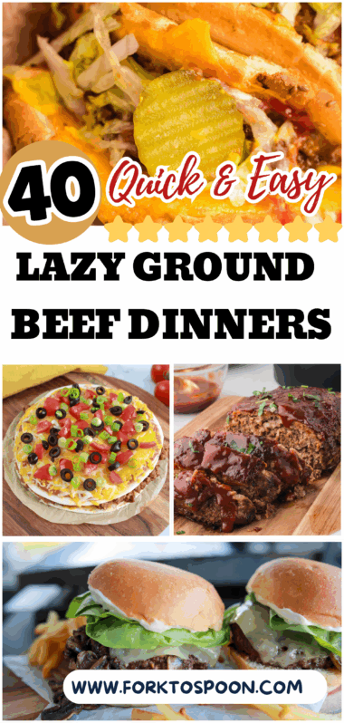 40 Lazy Ground Beef Dinner Ideas Your Family Will LOVE!