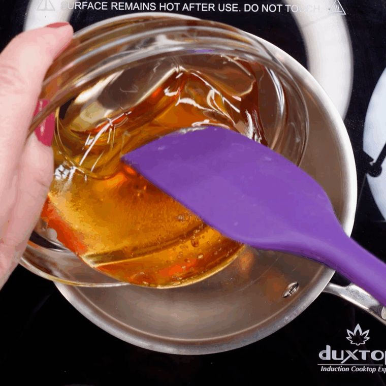 Mix the coating in a small saucepan.