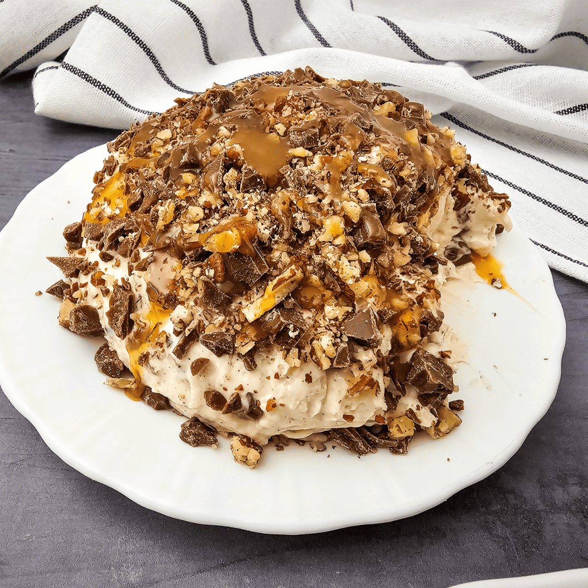 Easy Snickers Cheese Ball