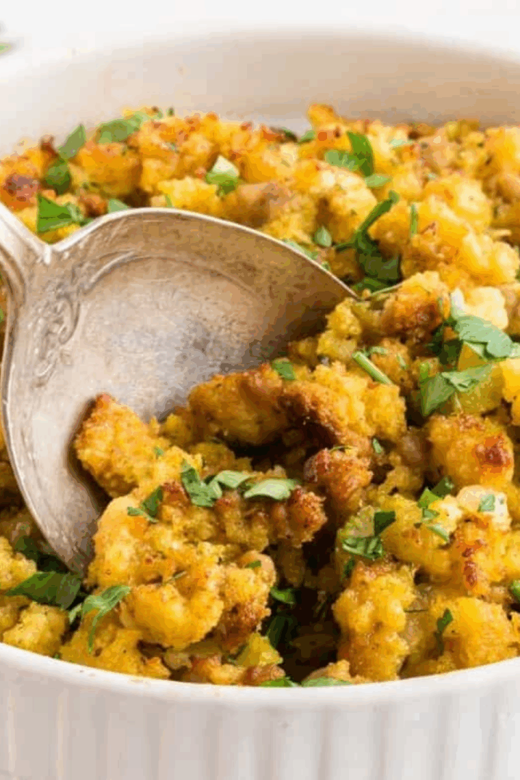 Ina Garten's Cornbread Stuffing for Thanksgiving.