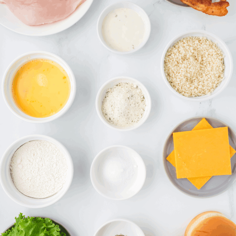 The ingredients for Ruth's Chris Ranch dressing recipe are on the kitchen table.