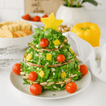 Christmas Tree Cheese Ball Appetizer