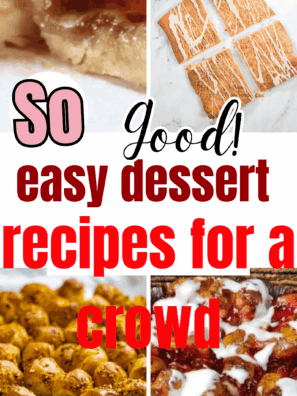 easy dessert recipes for a crowd