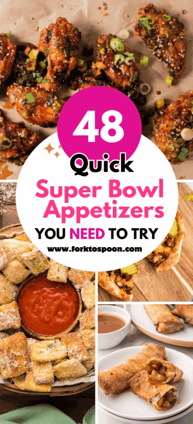 Get ready to score big at your Super Bowl party with 50 game-changing appetizers that will keep your guests coming back for more! From cheesy dips to crispy bites, this collection has all the Game Day Party Food you need. Perfect for air fryers, crockpots, or stovetop cooking, these recipes are easy to make, crowd-pleasing, and packed with flavor. Pin this list and make your Super Bowl Snacks the talk of the season!