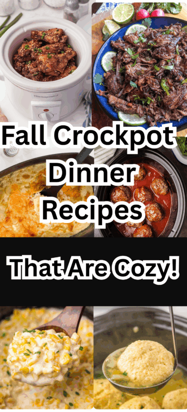 Very Comforting Fall Crockpot Dinner Recipes