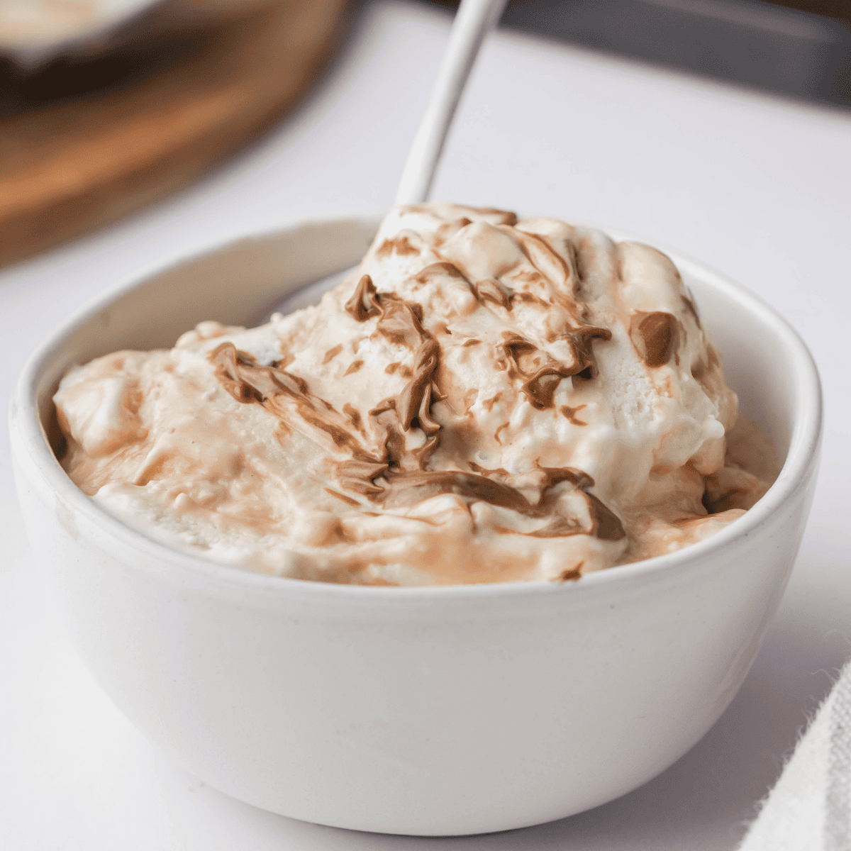 Ninja Creami Ben and Jerry's Vanilla Caramel Fudge - Fork To Spoon