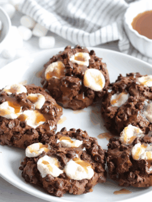 Air Fryer Caramel Hot Cocoa Cookies