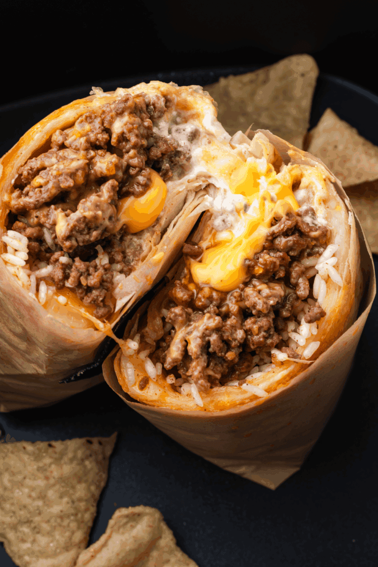 Fully cooked Blackstone griddle taco meat ready to serve in tacos.